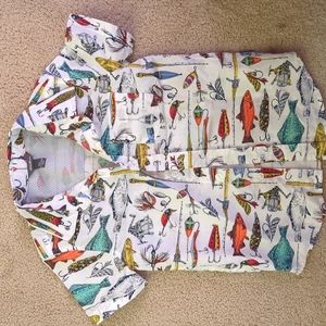 Boy's fly fishing button up shirt